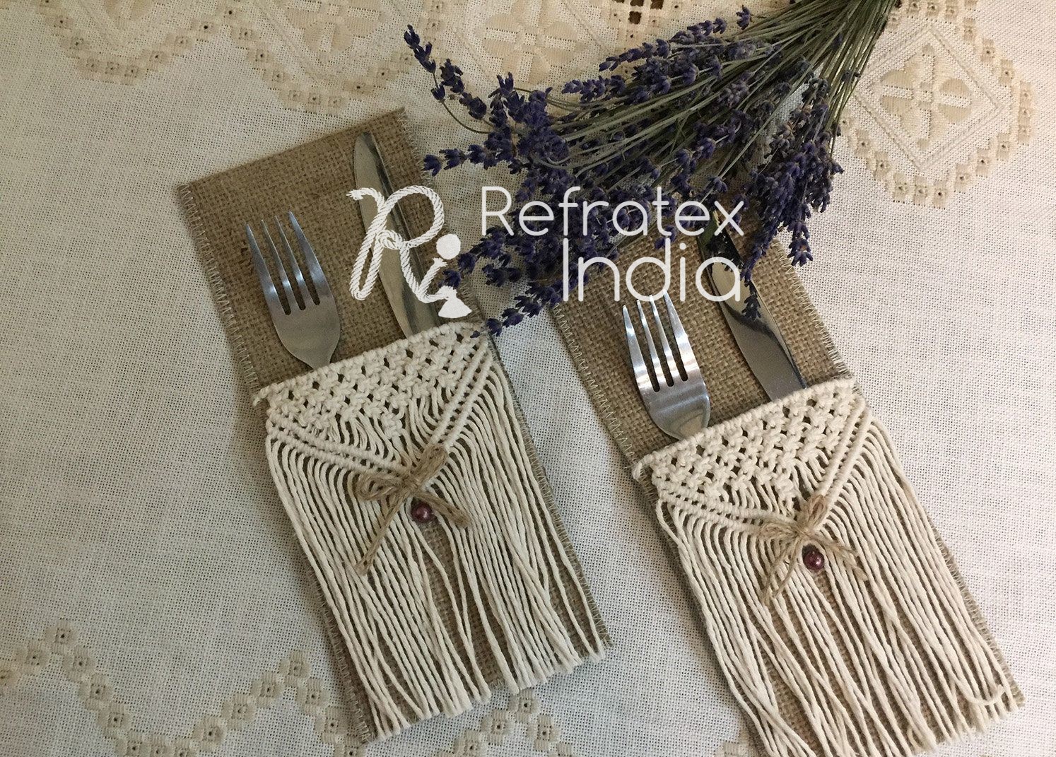 Macrame store napkin ring